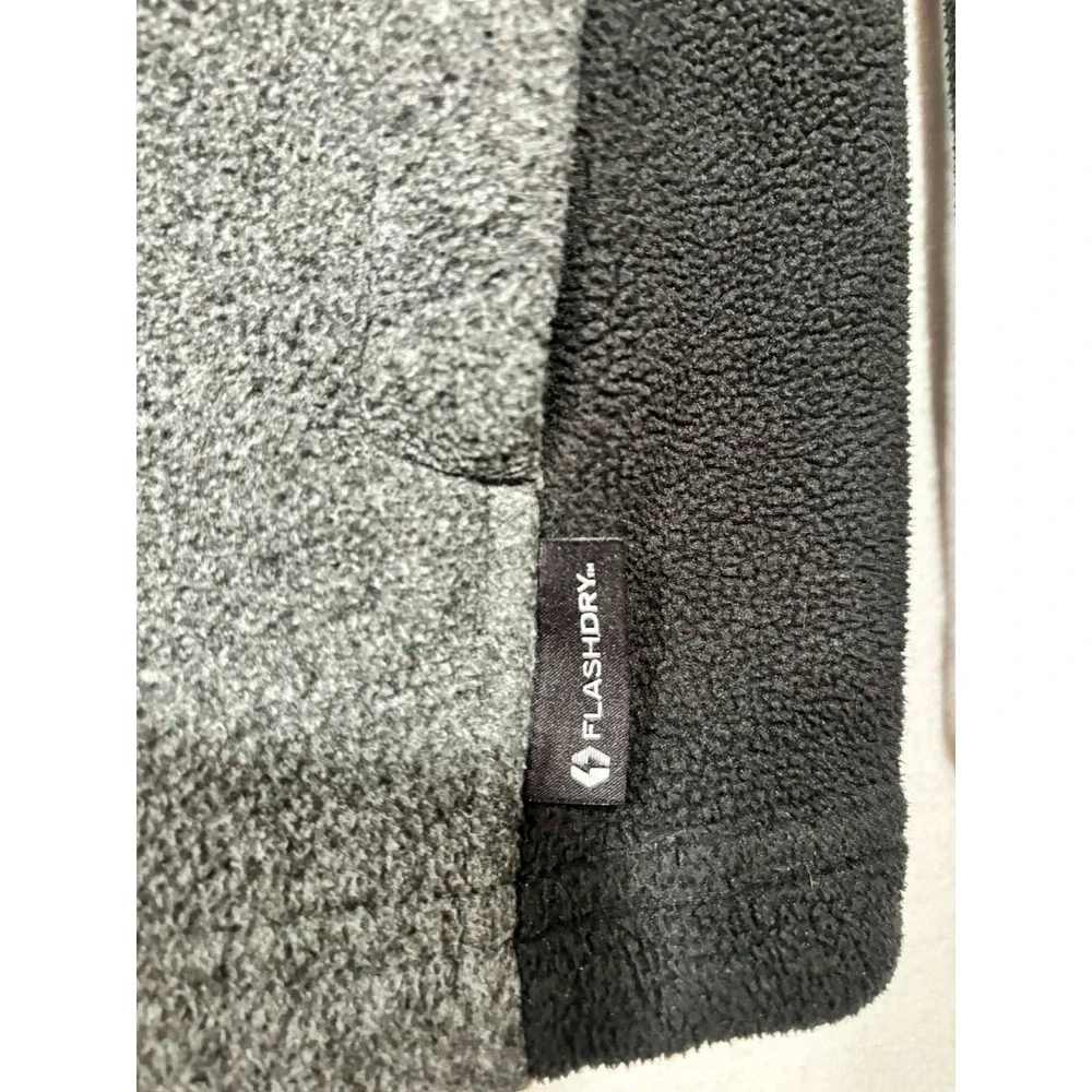 The‎ North Face Mens XXL FlashDry Fleece Full Zip Jacket Gray Black Colorblock